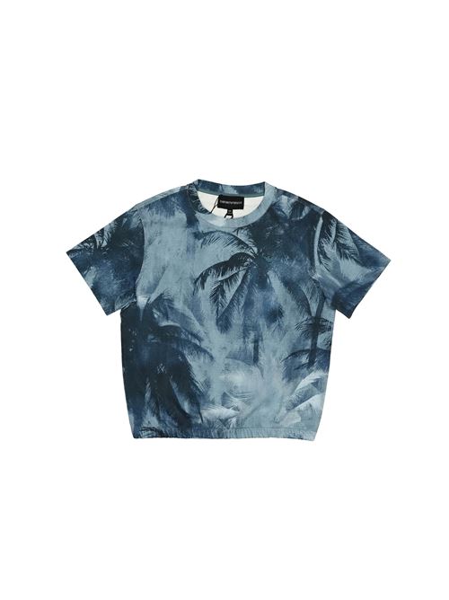 T-shirt, bambino, logata. EMPORIO ARMANI | 3D4TJO 1JWZZF713